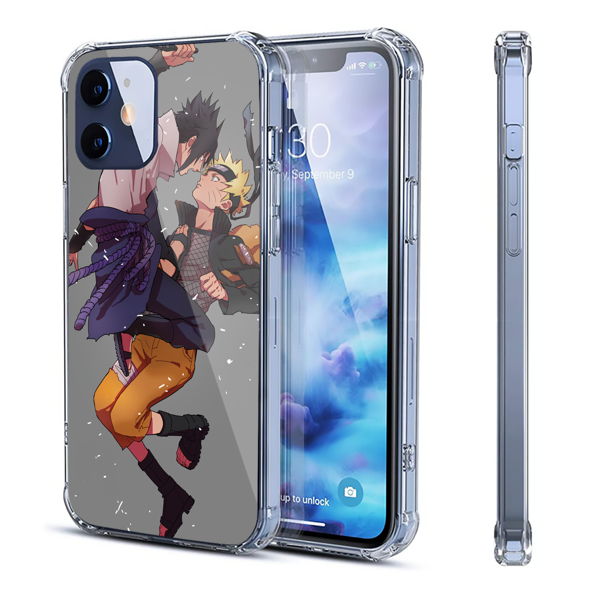 （画像用） NARUTO -ナルト- NARUTO -ナルト- 疾風伝 【iPhone 12シリーズ対応】透明スマホケース（クリアソフトケース）